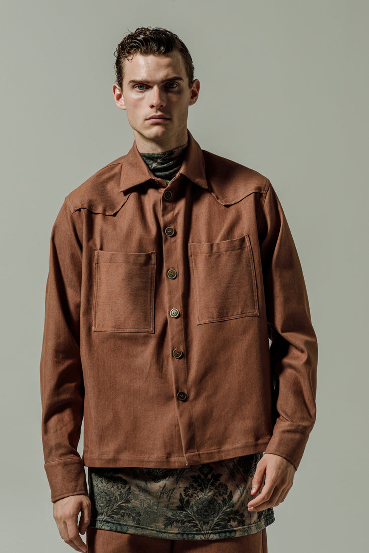 Empireo Denim Shirt Brown