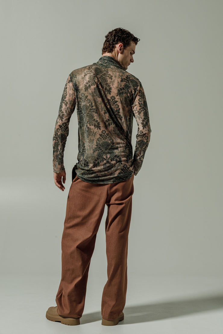 Ahimsa Blouse Printed Dusty Pink