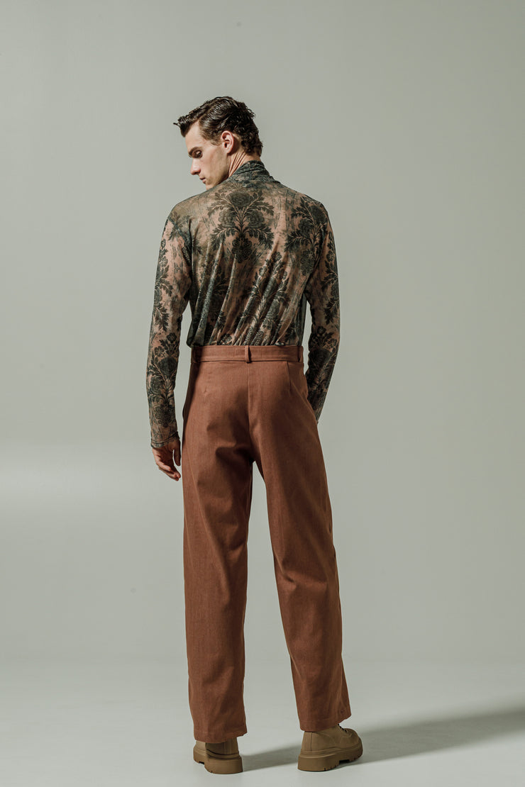 Empireo Denim Pants Brown