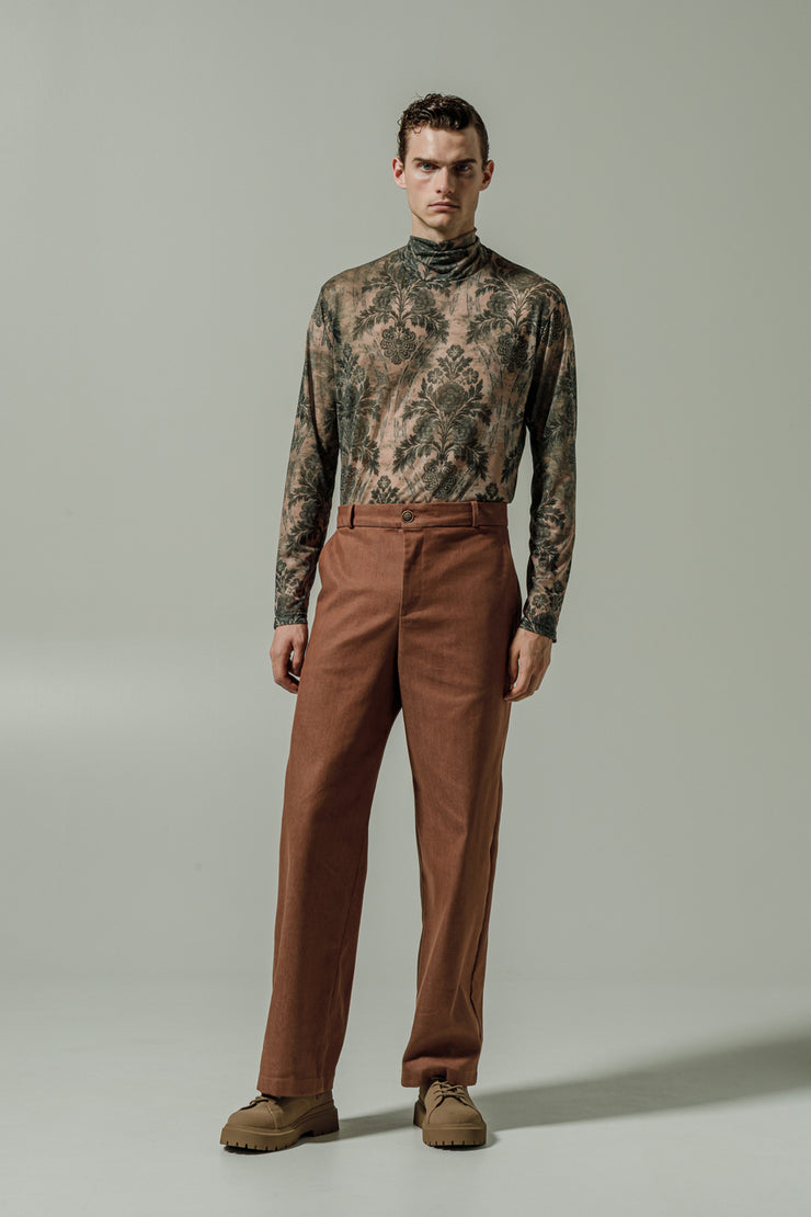 Empireo Denim Pants Brown