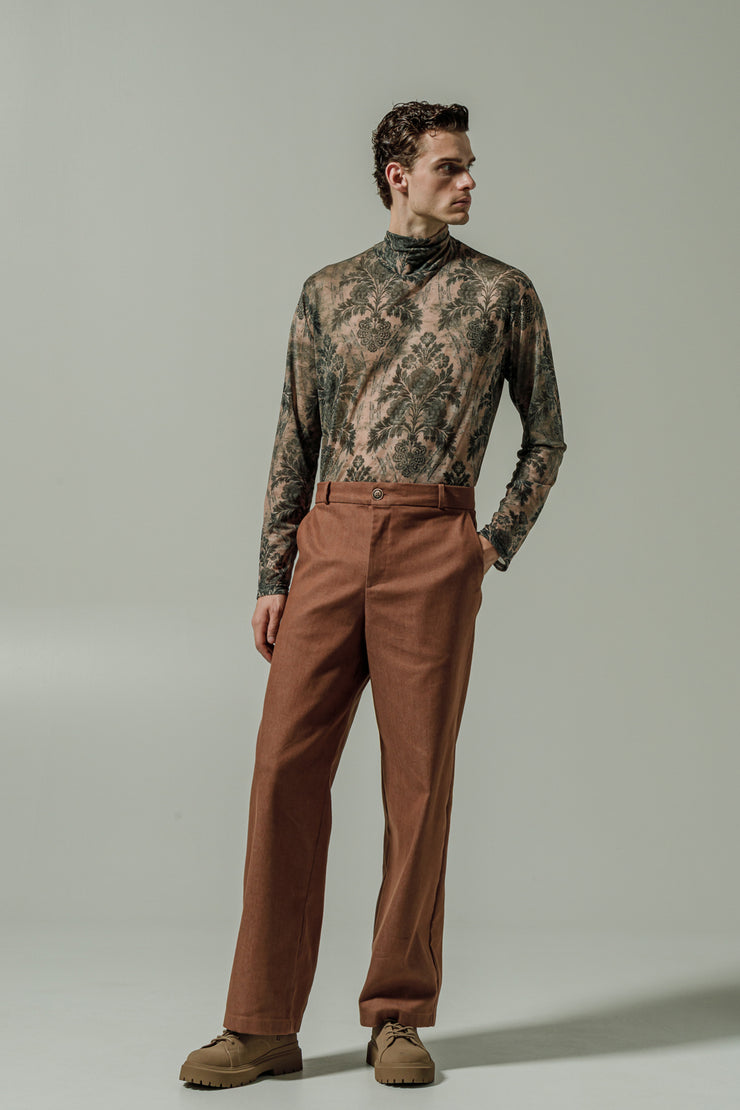 Empireo Denim Pants Brown