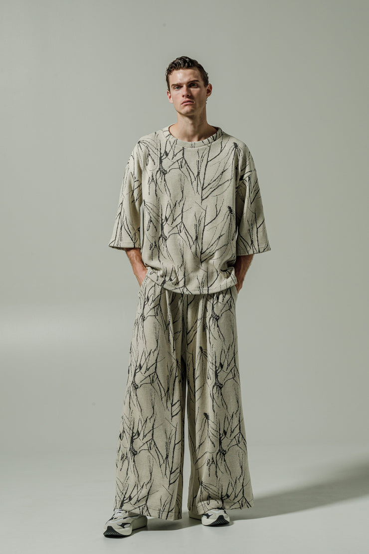 Gado Pants Patterned Ecru