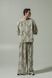 Gado Pants Patterned Ecru