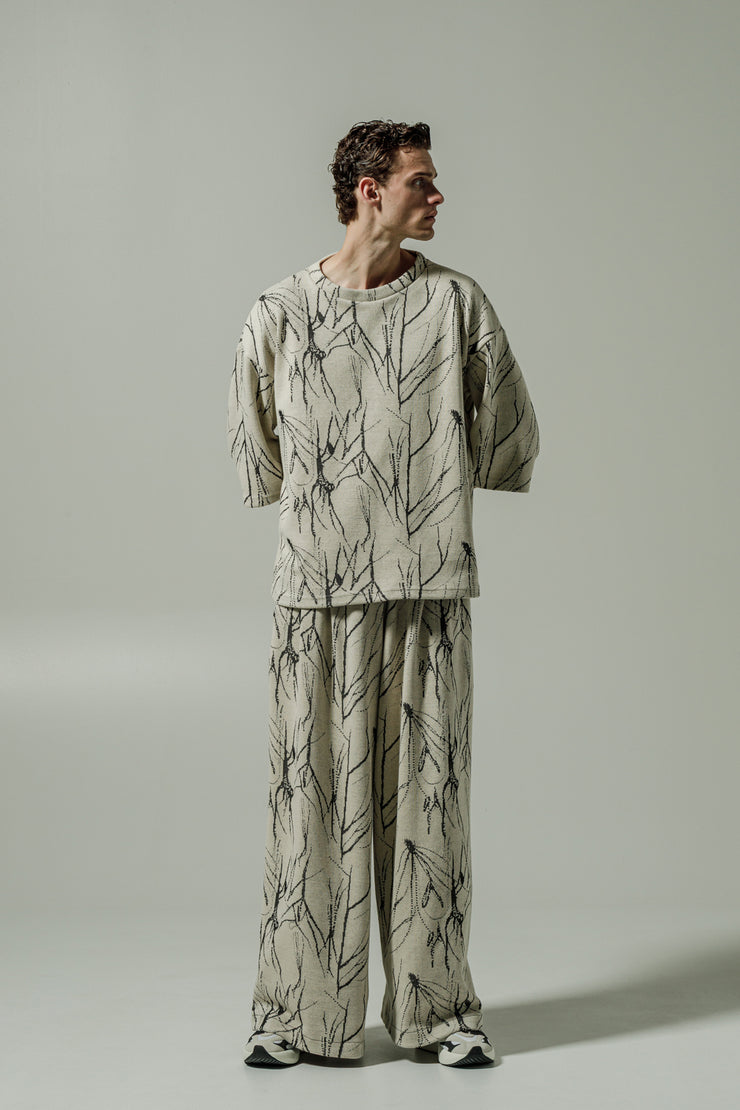 Gado Pants Patterned Ecru