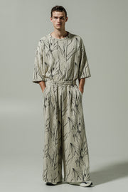 Gado Pants Patterned Ecru