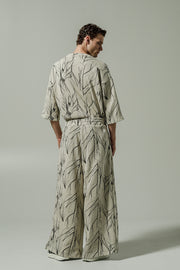 Gado Pants Patterned Ecru