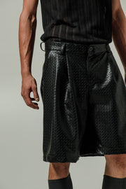 Aebi Shorts Eco Leather Black
