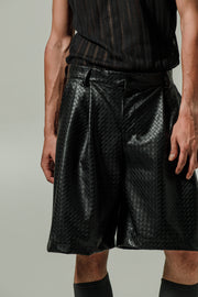 Aebi Shorts Eco Leather Black