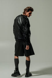 Aebi Shorts Eco Leather Black