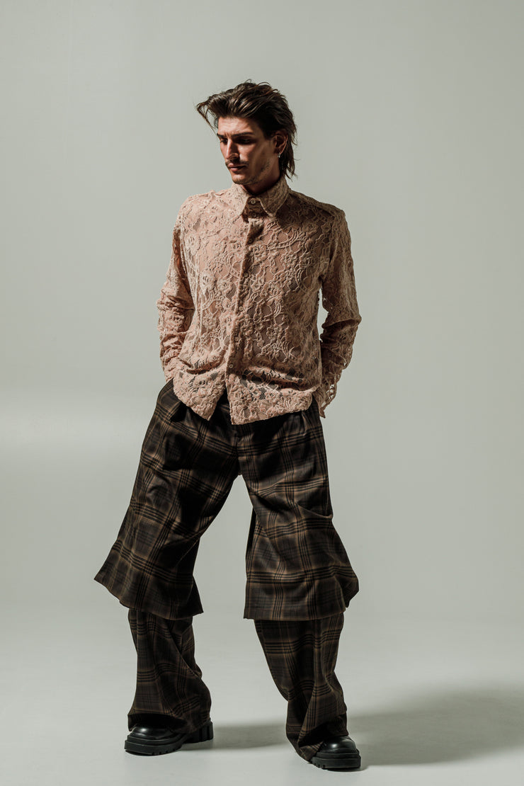 Armonia Pants Plaid Brown