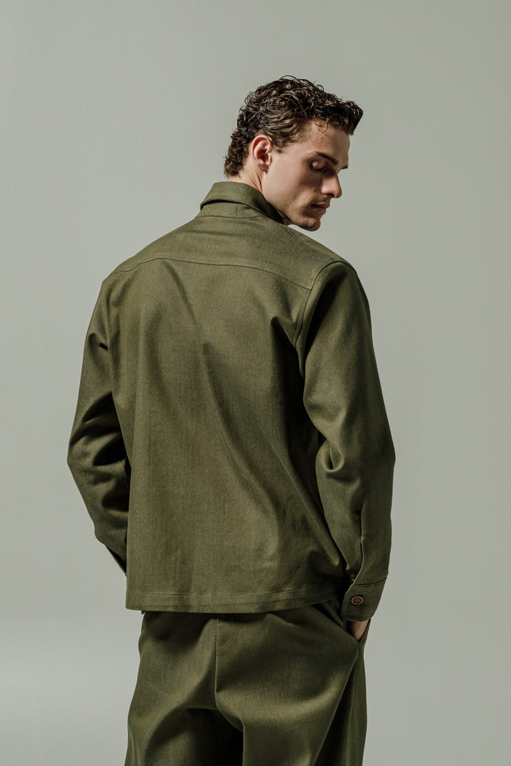 Empireo Denim Shirt Green