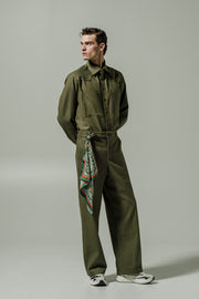 Empireo Denim Pants Green