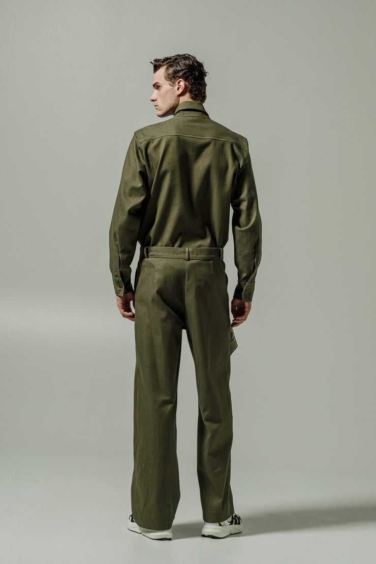 Empireo Denim Pants Green