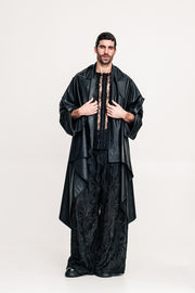 Hmong Kimono Eco Leather Black