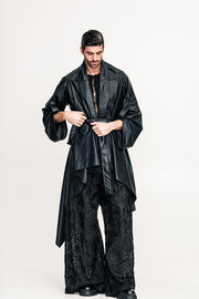 Hmong Kimono Eco Leather Black