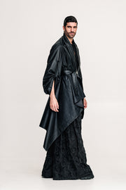 Hmong Kimono Eco Leather Black
