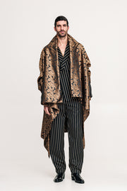 Hmong Kimono Brocade Brown