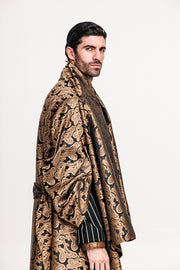 Hmong Kimono Brocade Brown