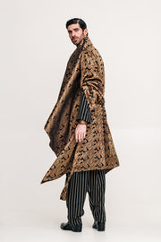 Hmong Kimono Brocade Brown