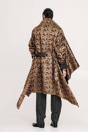 Hmong Kimono Brocade Brown