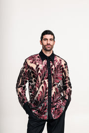 Fete Sequined Shirt Bordeaux