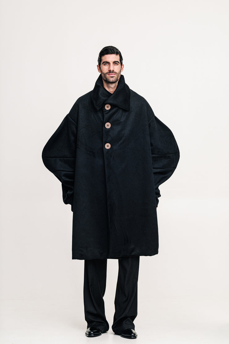 Minosse Overcoat Black