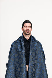 Hmong Kimono Brocade Dark Blue