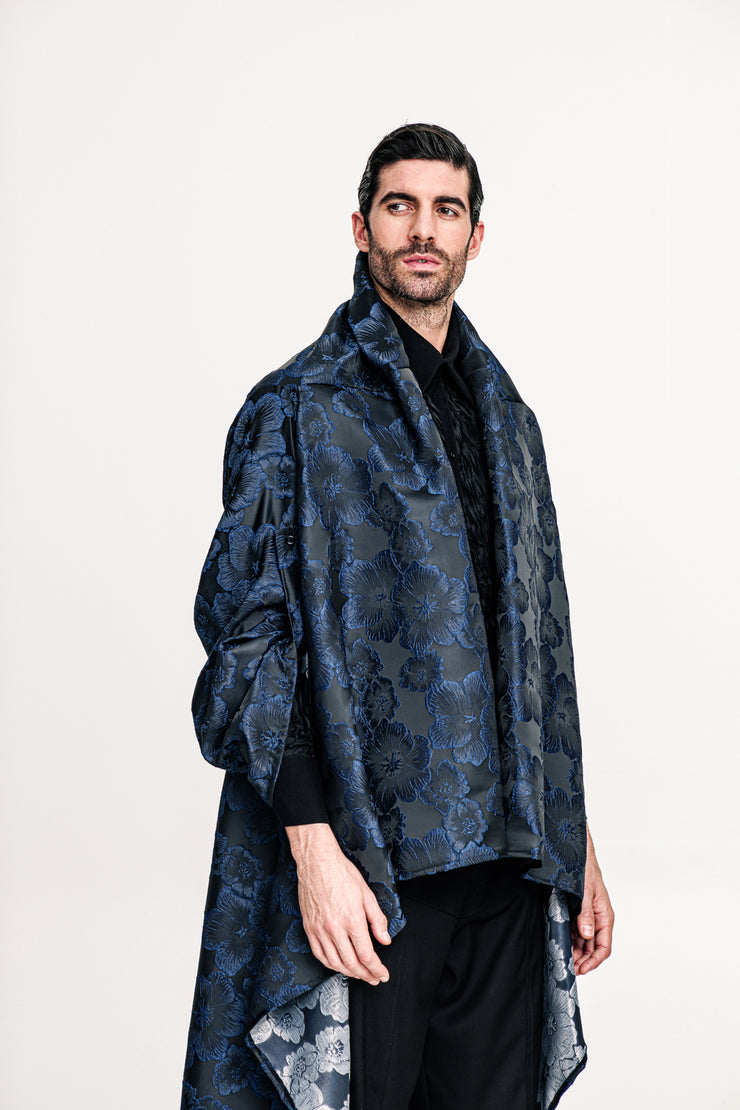 Hmong Kimono Brocade Dark Blue