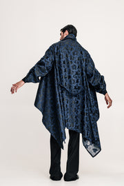Hmong Kimono Brocade Dark Blue