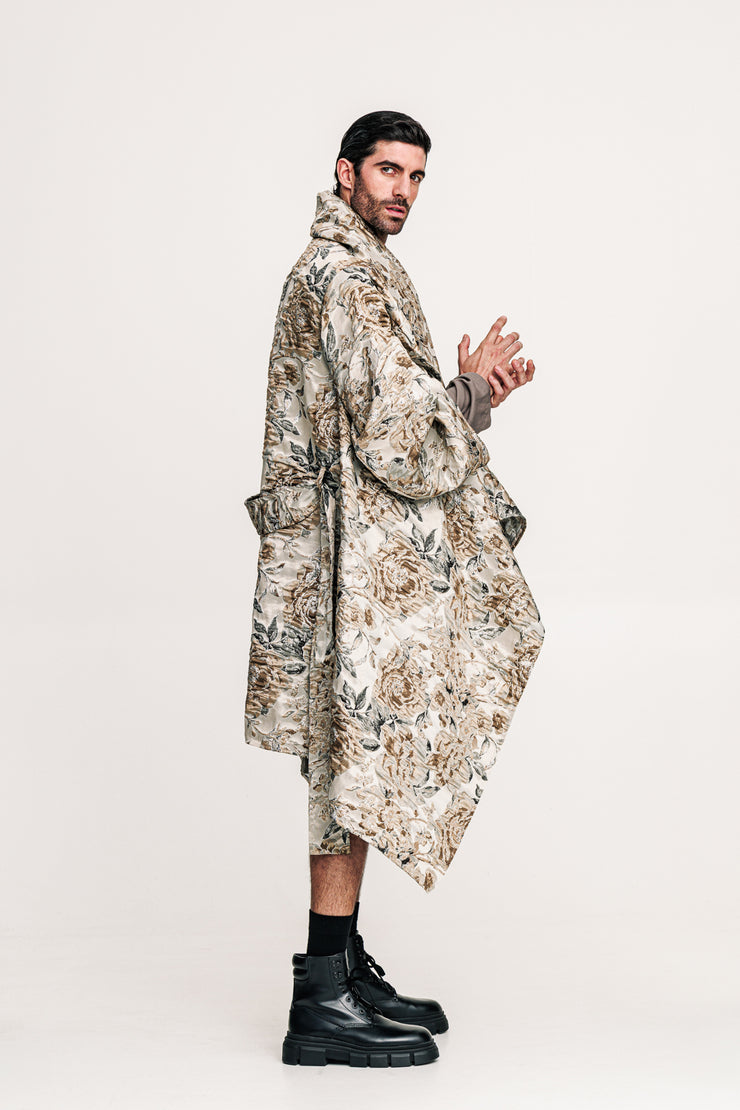 Hmong Kimono Brocade Ecru