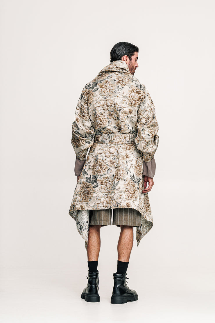 Hmong Kimono Brocade Ecru