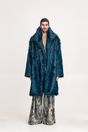 Sternum Fur Coat Petrol