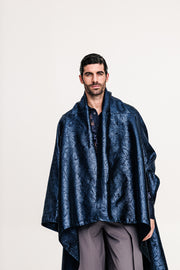 Hmong Kimono Brocade Blue