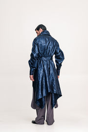 Hmong Kimono Brocade Blue