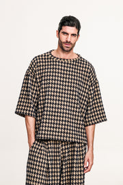 Mirath T-shirt Patterned Beige