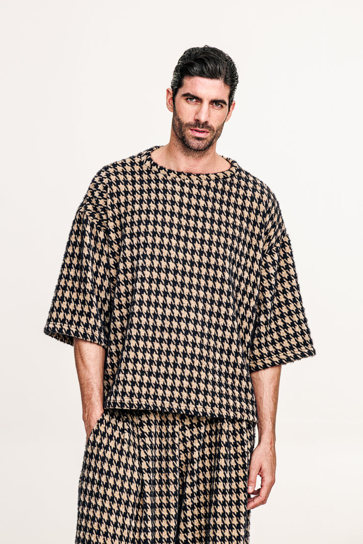 Mirath T-shirt Patterned Beige