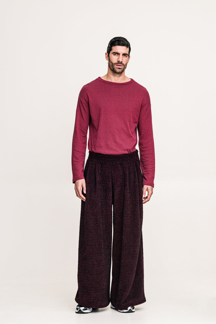 Gado Pants Patterned Bordeaux