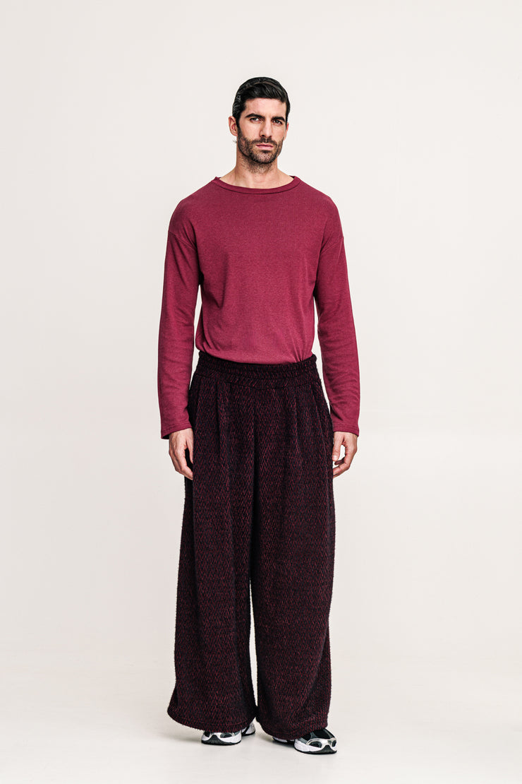 Gado Pants Patterned Bordeaux