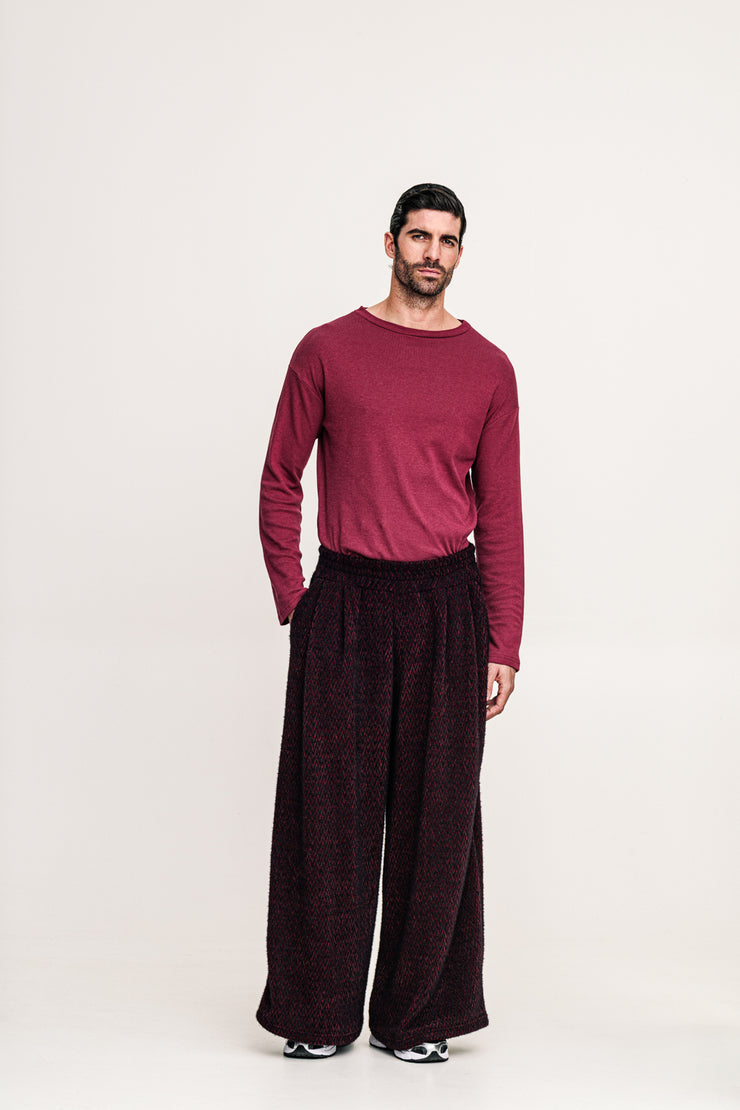 Gado Pants Patterned Bordeaux