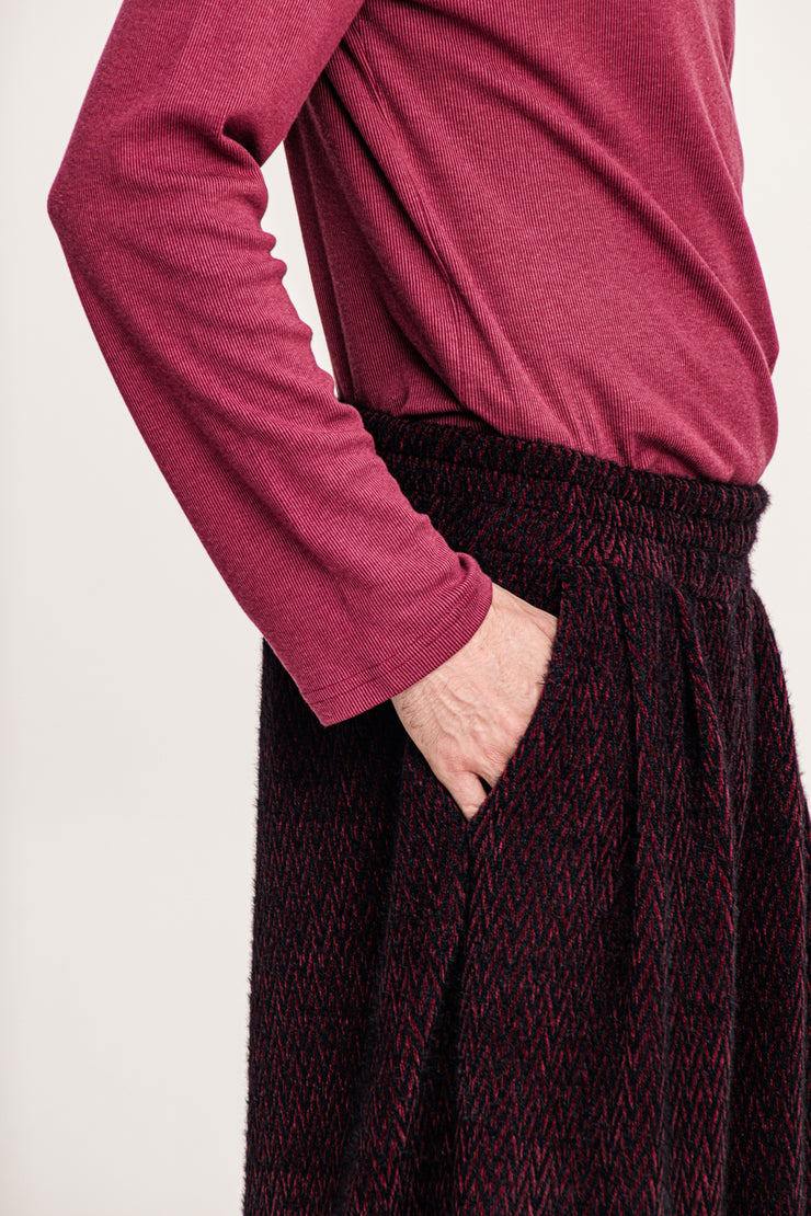 Gado Pants Patterned Bordeaux