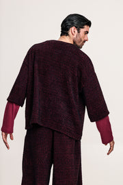 Mirath T-shirt Patterned Bordeaux