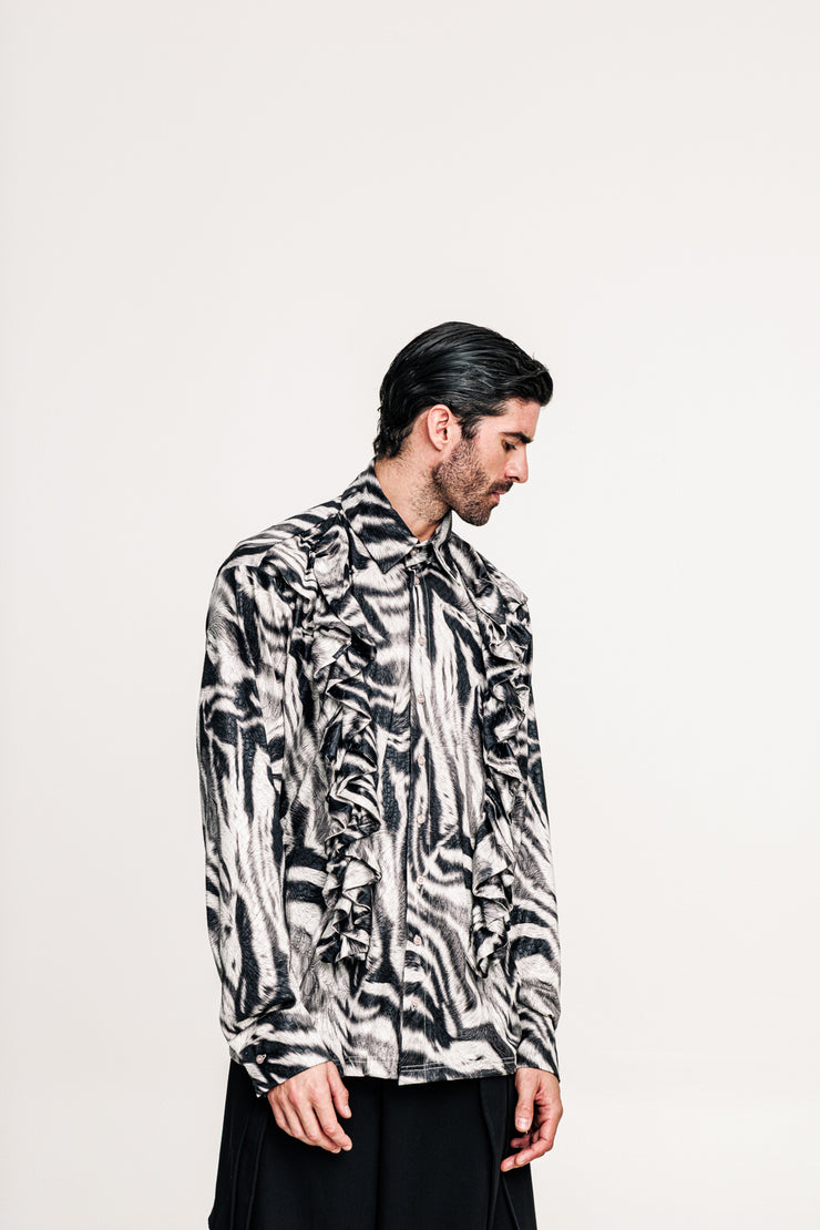 Alabaster Shirt Printed White