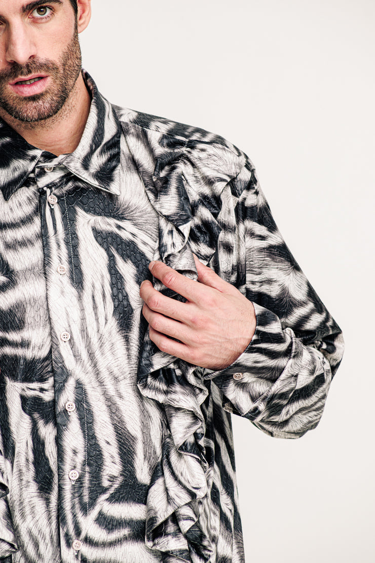 Alabaster Shirt Printed White