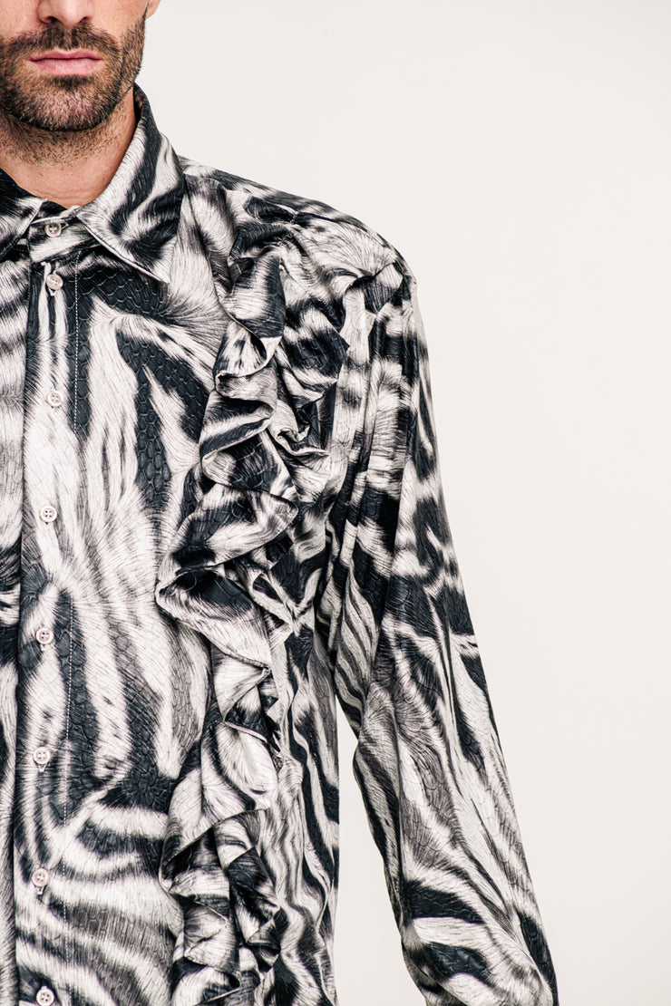 Alabaster Shirt Printed White