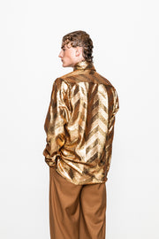 Claudio Sequined Shirt Copper