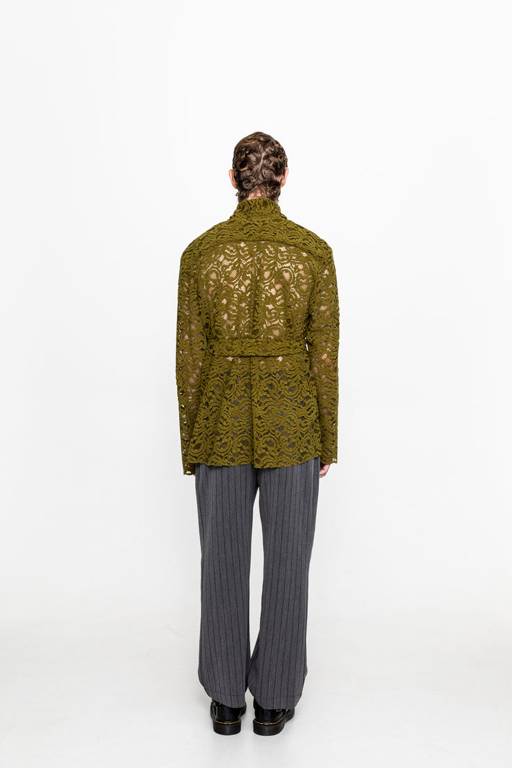 Ettore Lace Shirt Green