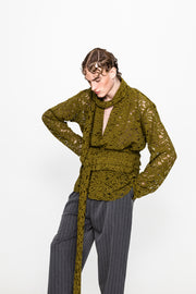 Ettore Lace Shirt Green