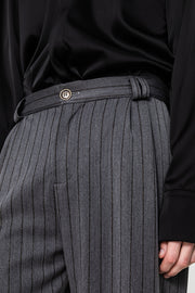 Nando Pants Striped Grey