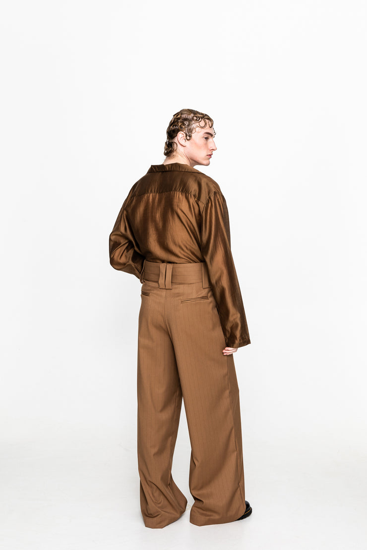 Ottavio Pants Striped Camel