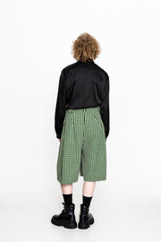 Simon Cropped Pants Patterned Green